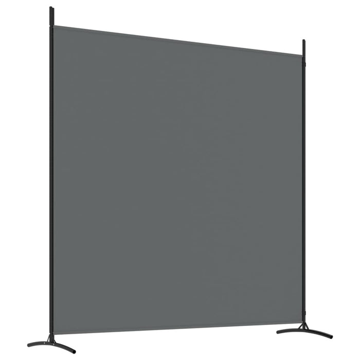 2-Panel Room Divider Anthracite 348x180 cm Fabric