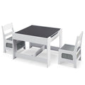 3 in 1 Kids Multi Activity Table 2 Chairs Set Toddlers Furniture Play
