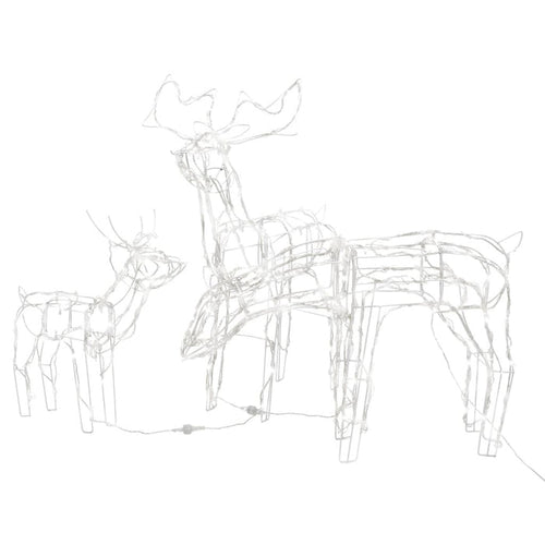 3 Piece Christmas Light Display Reindeers 229 LEDs