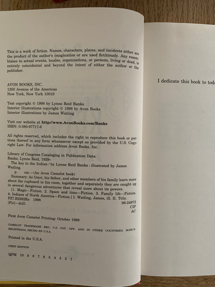 The Key To The Indian (signed)