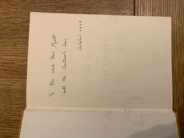 Other Plays of Fairy Days (signed)