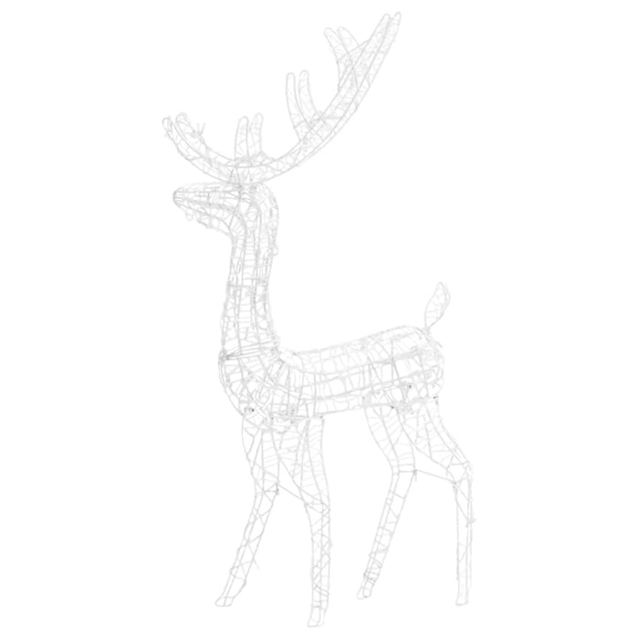 Acrylic Reindeer Family Christmas Decoration 300 LED Blue 8 Effects