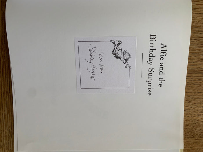 Alfie and the Birthday Surprise (signed - complete with publishers promotional prize sticker)