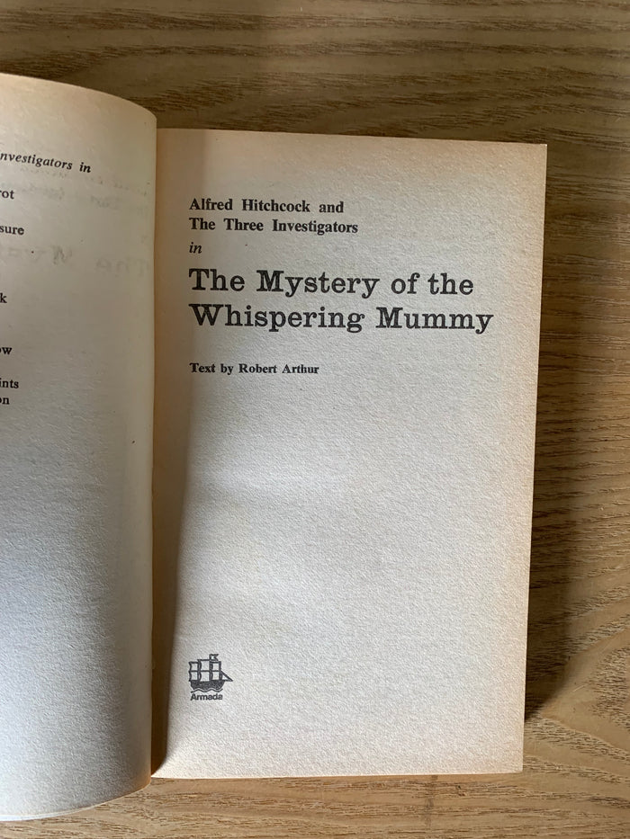 Alfred Hitchcock and The Three Investigators in the Mystery of the Whispering Mummy
