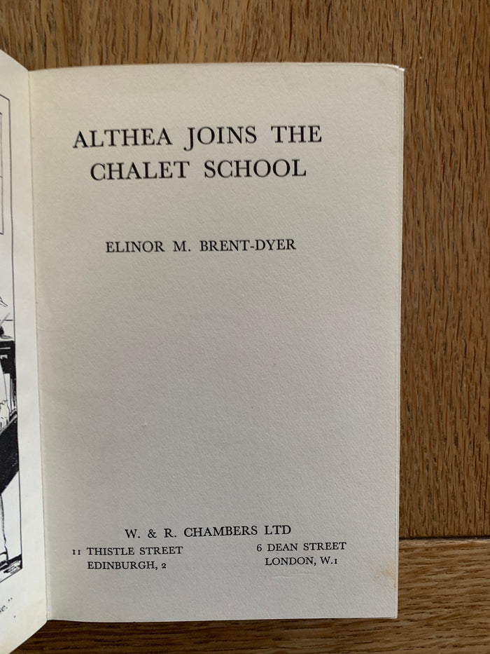 Althea Joins The Chalet School