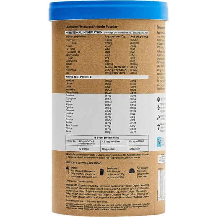 Amazonia Raw Protein Slim & Tone 500g Triple Chocolate