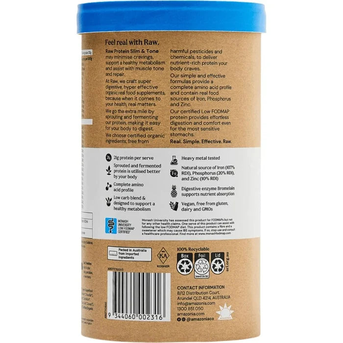 Amazonia Raw Protein Slim & Tone 500g Triple Chocolate