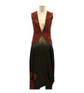 Anamika Khanna Black &amp; Red Cape set