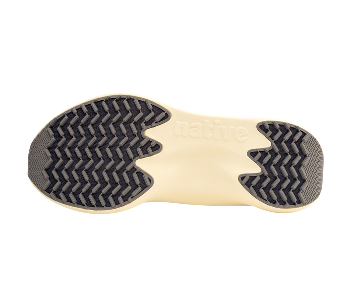 Bottom view of a Native Shoes Apollo 10 | Ghost Grey / Tapioca Off White Footwear in Ghost Grey / Tapioca Off White