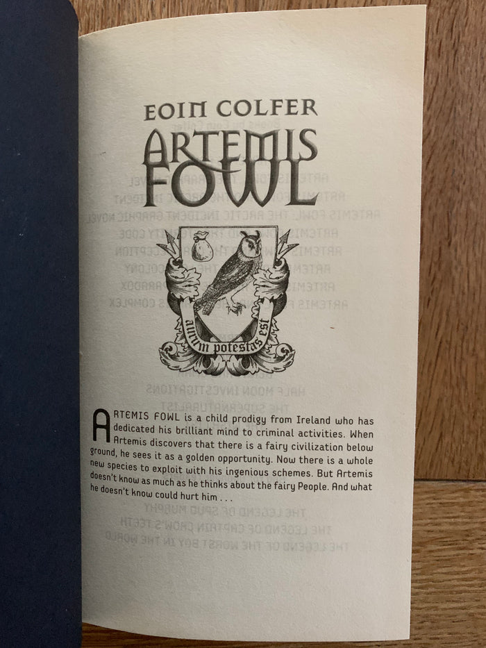 Armetis Fowl and the Atlantis Complex (signed)
