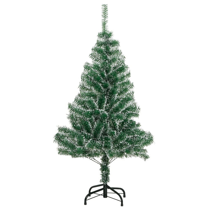 Artificial Christmas Tree 150cm LED Lights Flocked Snow Xmas Decor