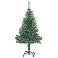Artificial Christmas Tree 150cm LED Lights Flocked Snow Xmas Decor