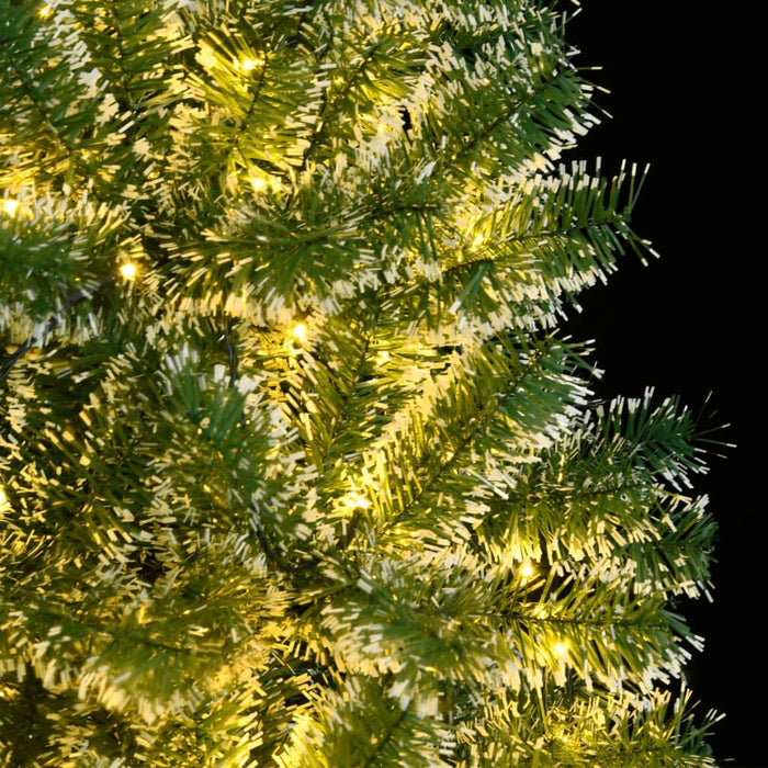 Artificial Christmas Tree 150cm LED Lights Flocked Snow Xmas Decor