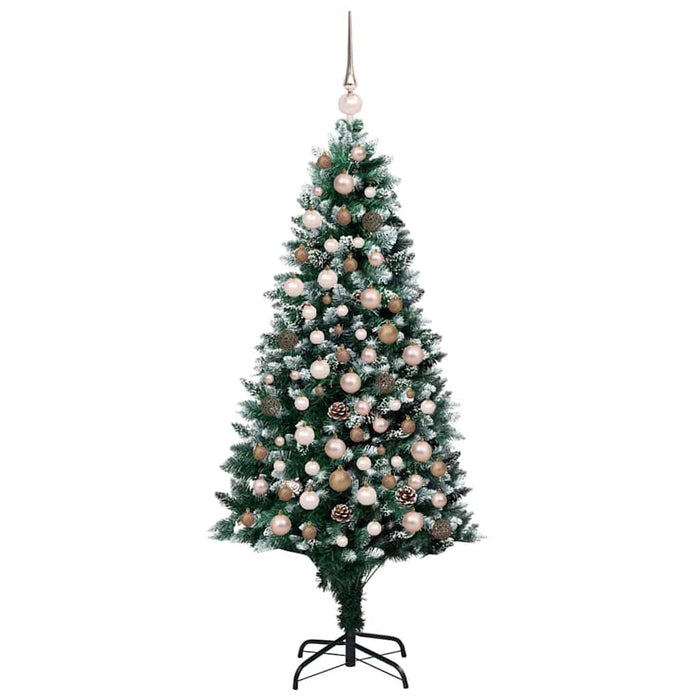 Artificial Christmas Tree Green 180 cm PVC, Steel and Plastic