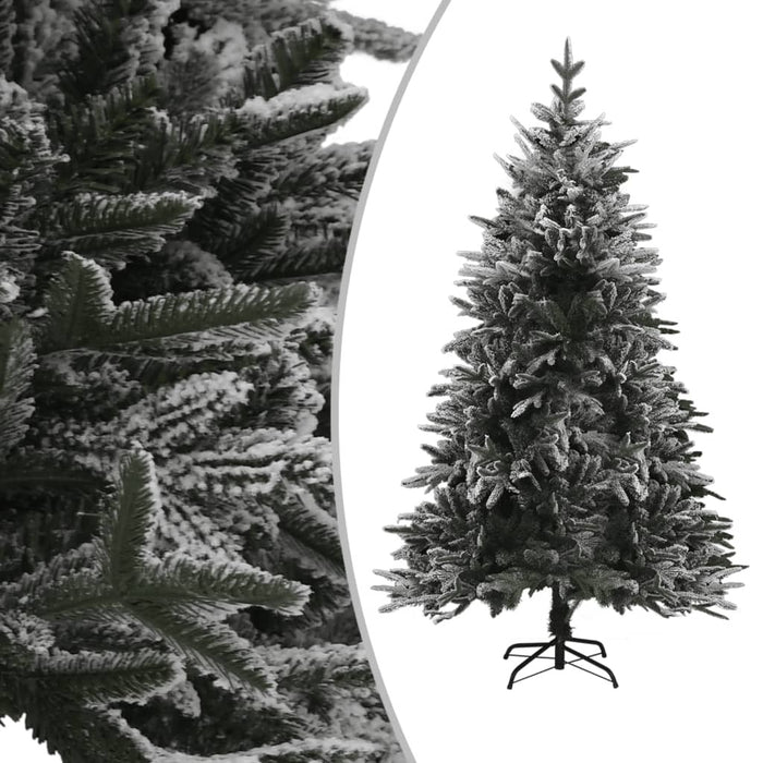 Artificial Christmas Tree LED&Ball Set&Flocked Snow 180cm PVC&PE