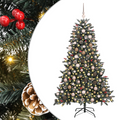 Artificial Christmas Tree with 300 LEDs with Stand Green 180 cm