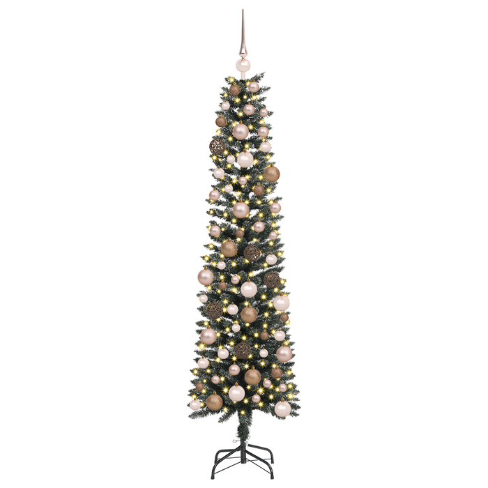 Artificial Christmas Tree with 300 LEDs with Stand Green 180 cm