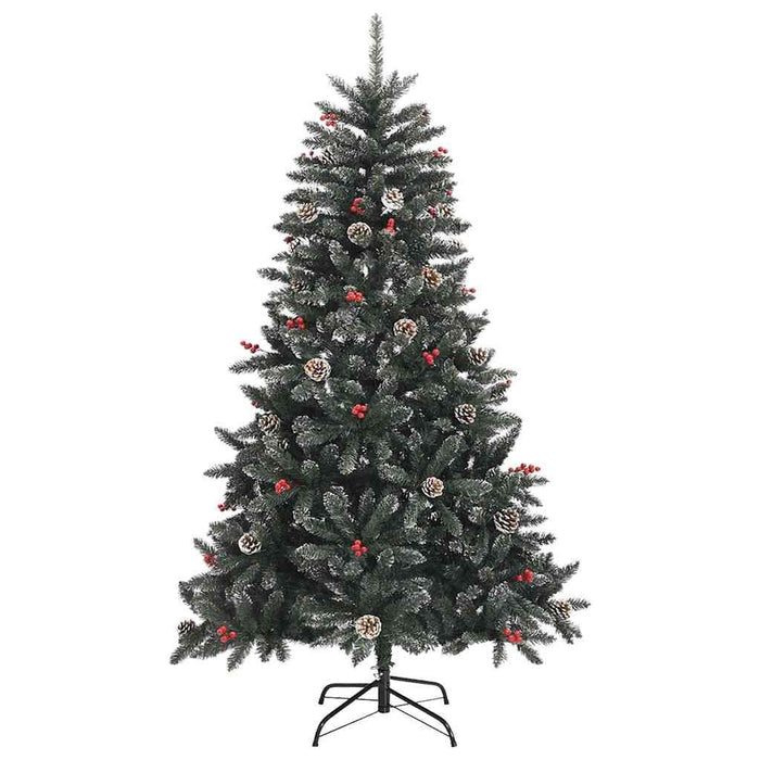 Artificial Christmas Tree with 300 LEDs with Stand Green 180 cm