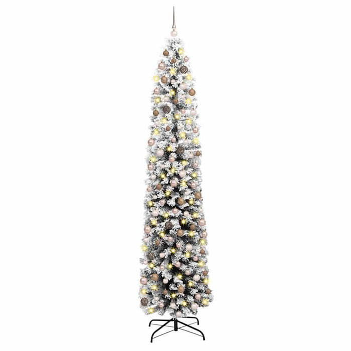 Artificial Christmas Tree with 300 LEDs with Stand Green 240 cm