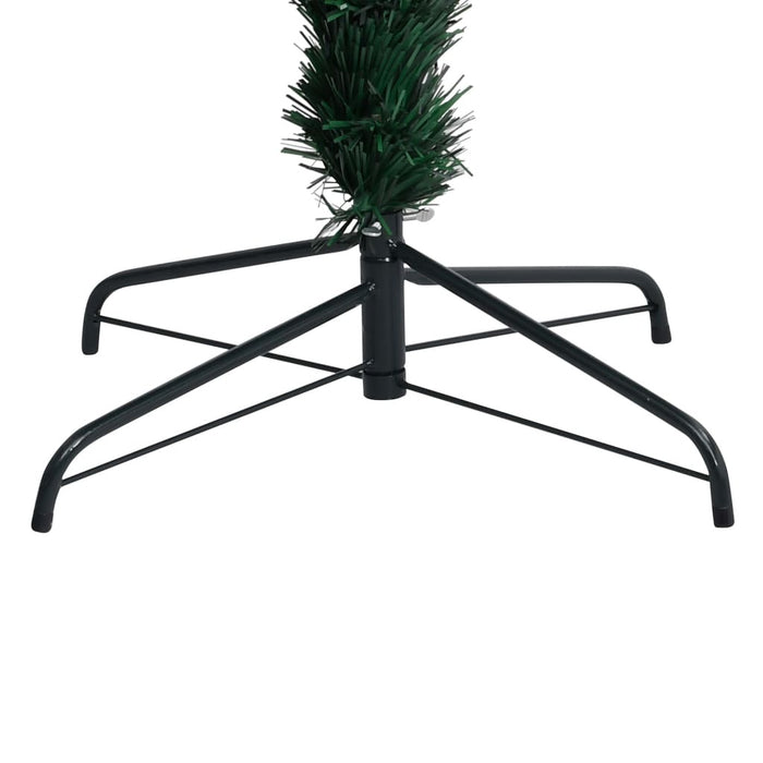 Artificial Christmas Tree with Stand 180cm Fibre Optic LED Lights Xmas Green