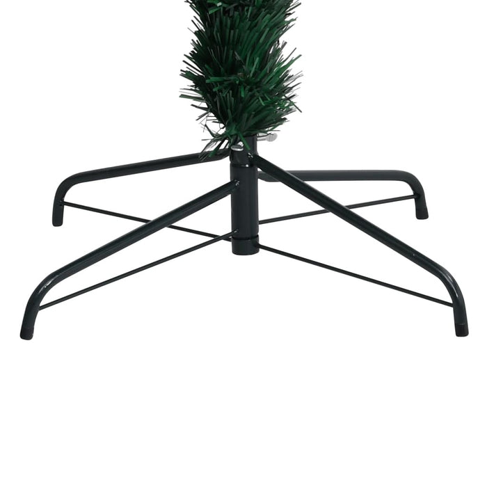 Artificial Christmas Tree with Stand 210cm Fibre Optic LED Lights Xmas Green