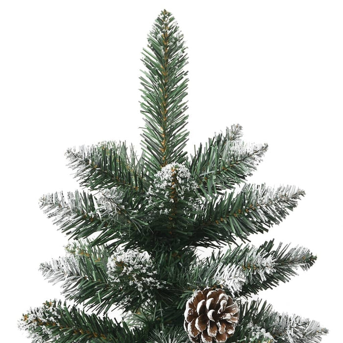 Artificial Christmas Tree with Stand Hinged PVC Steel Green 240cm