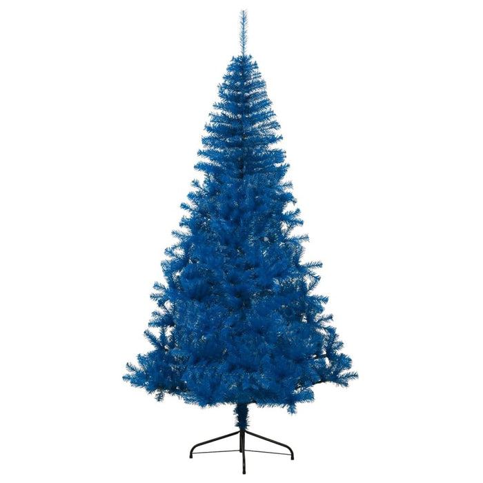 Artificial Half Christmas Tree with Stand Blue PVC Steel 240cm