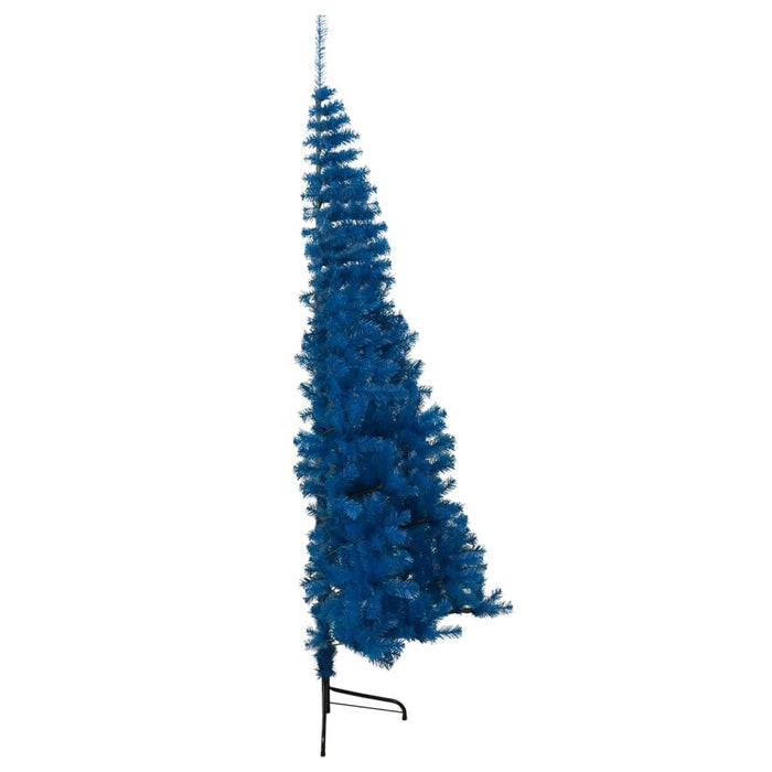 Artificial Half Christmas Tree with Stand Blue PVC Steel 240cm
