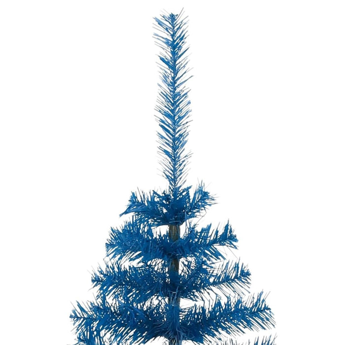 Artificial Half Christmas Tree with Stand Blue PVC Steel 240cm