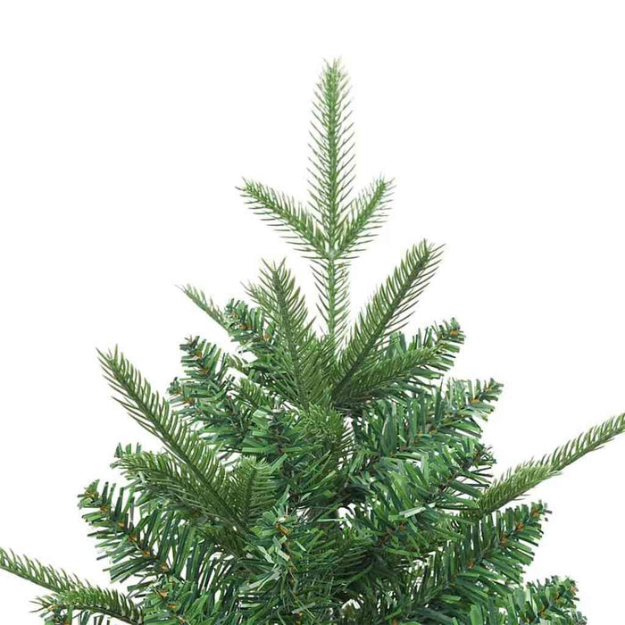 Artificial Pre-lit Christmas Tree Green 180 cm PVC and PE