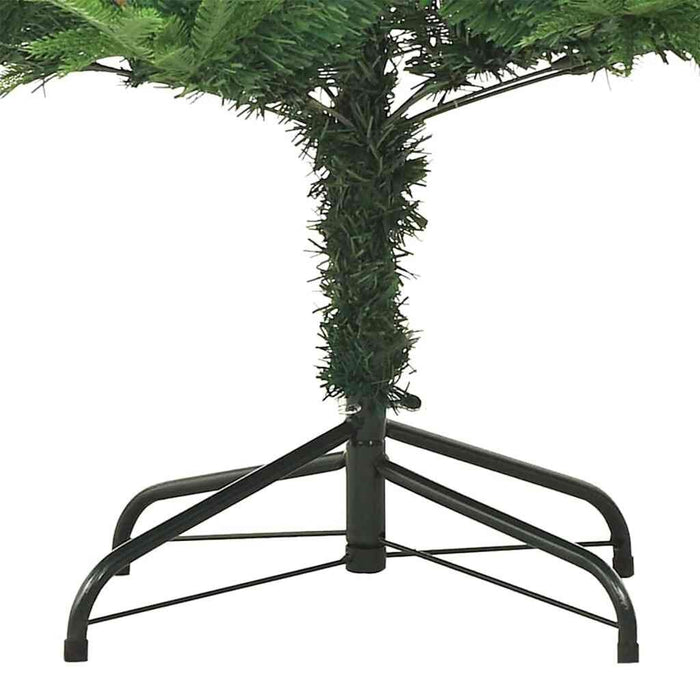 Artificial Pre-lit Christmas Tree Green 180 cm PVC and PE