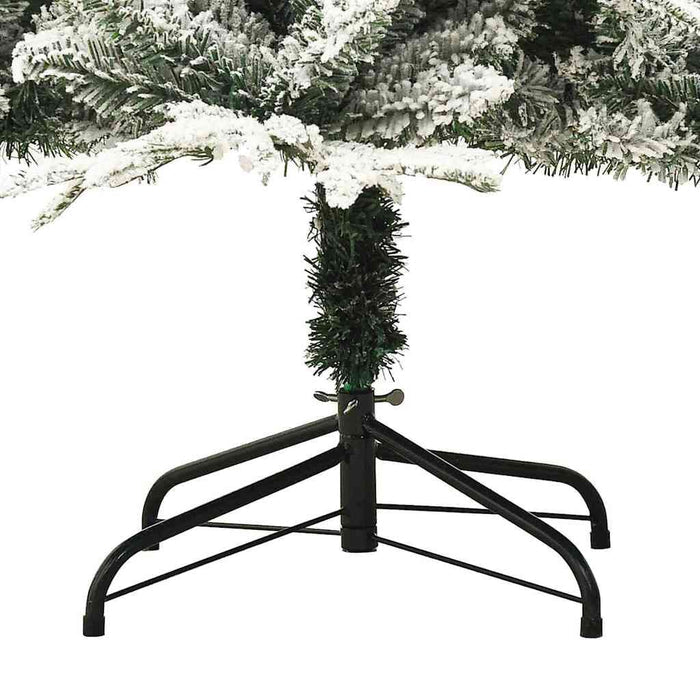Artificial Pre-lit Christmas Tree Green 180 cm PVC and PE