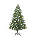 Artificial Pre-lit Christmas Tree with Ball Set Green 180 cm
