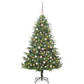 Artificial Pre-lit Christmas Tree with Ball Set Green 180 cm