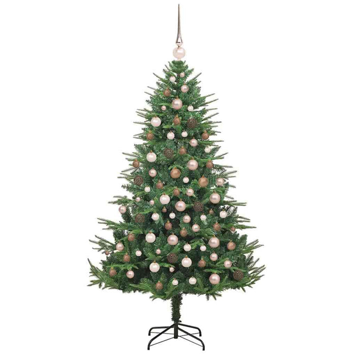 Artificial Pre-lit Christmas Tree with Ball Set Green 180 cm