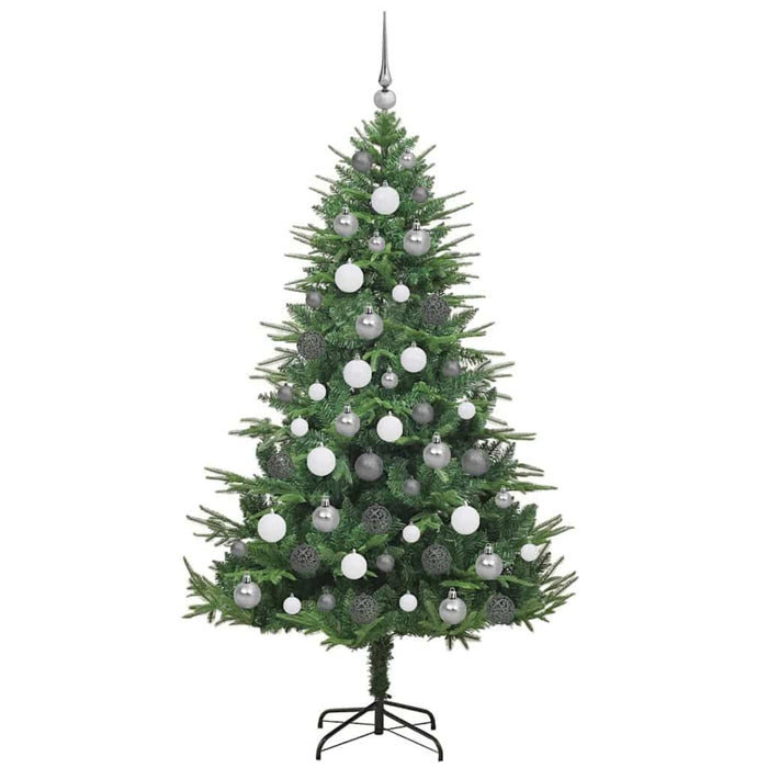 Artificial Pre-lit Christmas Tree with Ball Set Green 180 cm