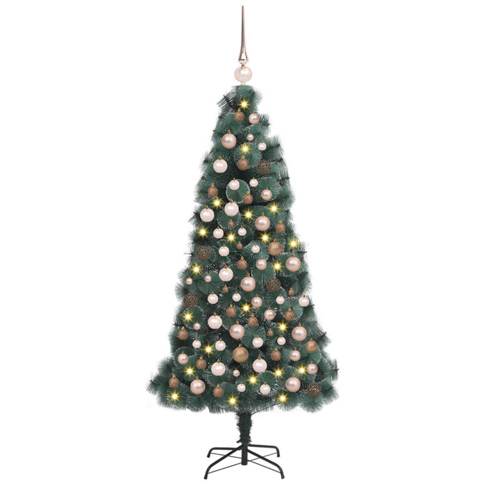 Artificial Pre-lit Christmas Tree with Ball Set Green 240 cm