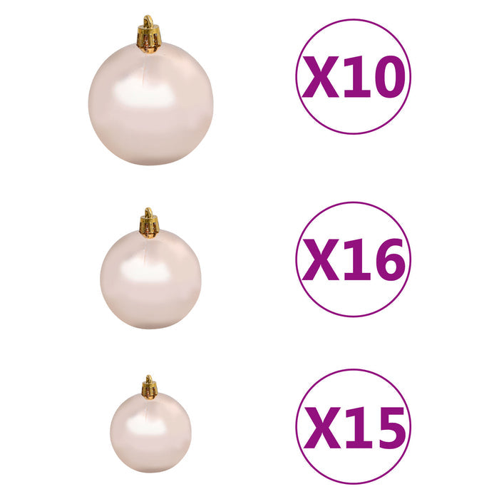 Artificial Pre-lit Christmas Tree with Ball Set Green 240 cm