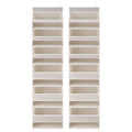 Artiss 2X Over Door Storage Hangers 6-Tier Organiser Pockets Fabric Beige