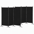 Artiss 3 Panel Room Divider Set of 2 Folding Privacy Screen Fabric Black