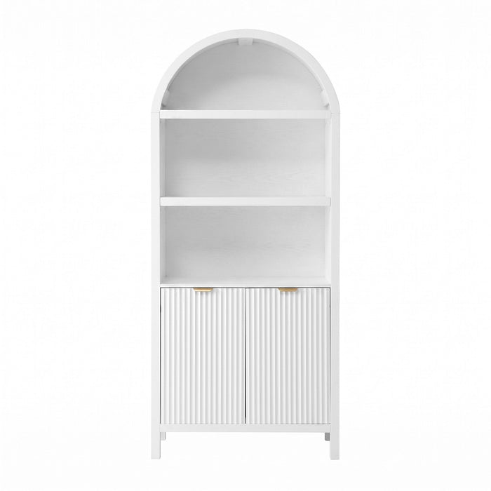 Artiss Buffet Sideboard Cabinet Pantry 180CM Arched Storage Bookshelf White