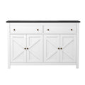 Artiss Buffet Sideboard Storage Cabinet Kitchen Cupboard 2 Drawers 140CM Black