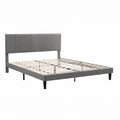 Artiss King Bed Frame with Adjustable Headboard with 300kg Capacity Grey