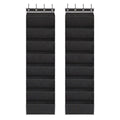 Artiss Over Door Shoe Organiser Storage X2 8-Tier Pantry Hanger Fabric Black