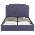 Artiss Queen Bed Frame with Lift Up Storage and USB Ports Grey