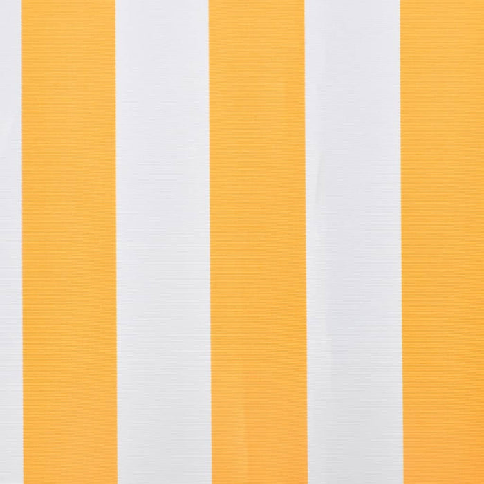 Awning Top Sunshade Canvas Sunflower Yellow & White 3 x 2.5 m