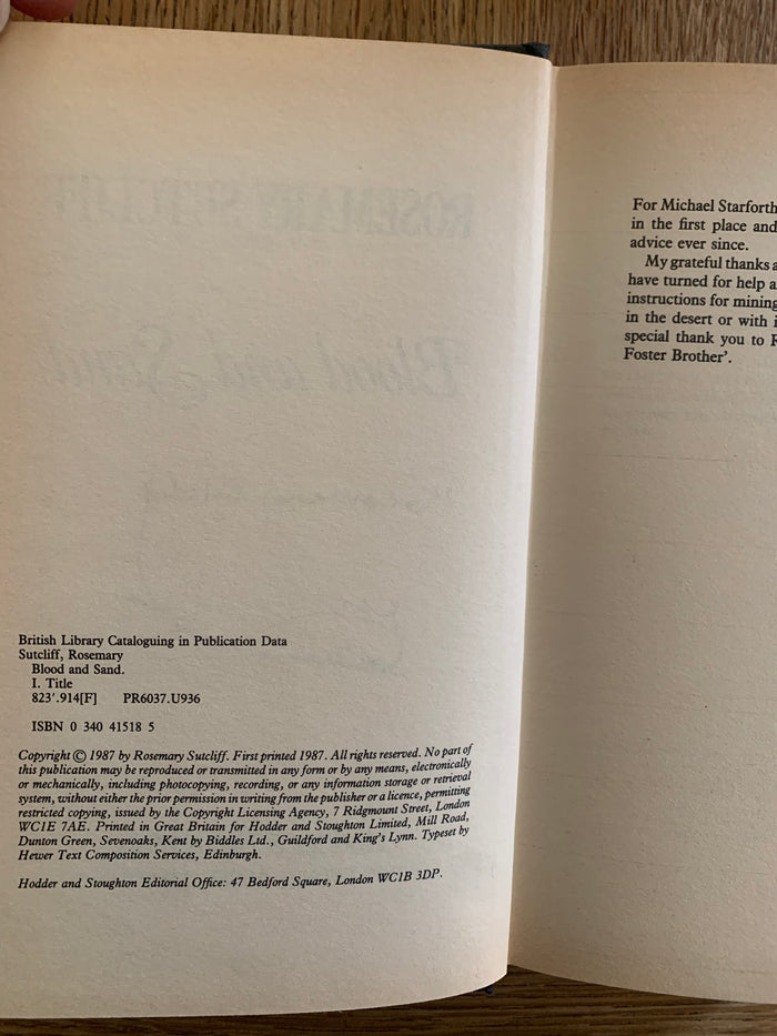 Blood and Sand (signed)