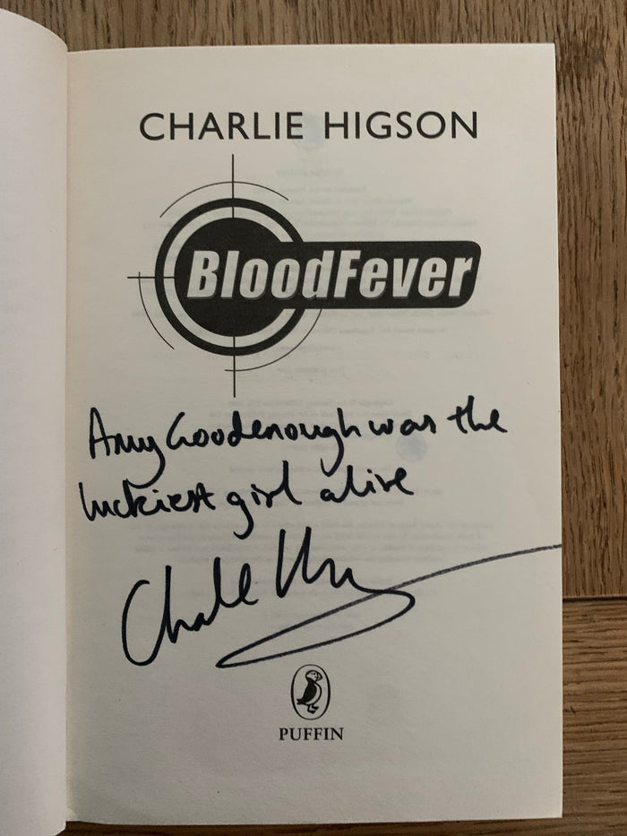 Blood Fever (signed) with sealed Collectors Cards