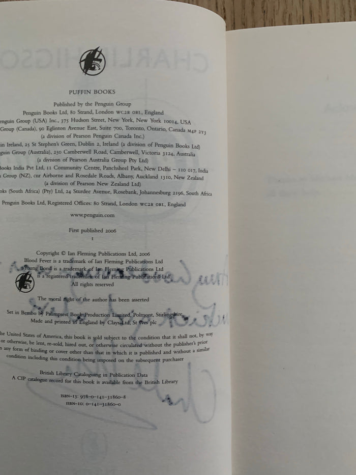 Blood Fever (signed) with sealed Collectors Cards