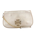 Britten Metallic Gold Leather Clutch